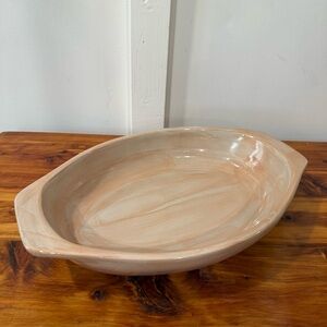 Louisville Stoneware Pottery Oval Casserole Baker Dish